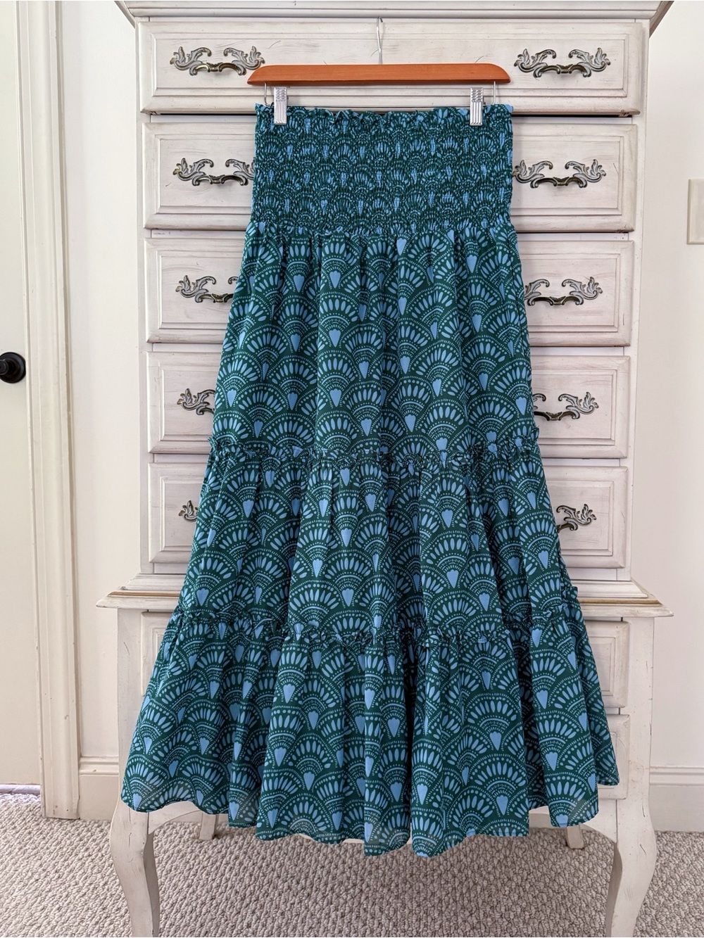 J. Marie Boho Tiered Maxi Skirt - Picture 3 of 5